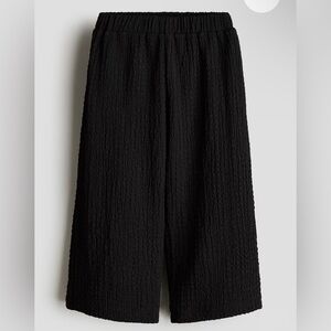 H&M CRINKLED WIDE-LEG PANTS